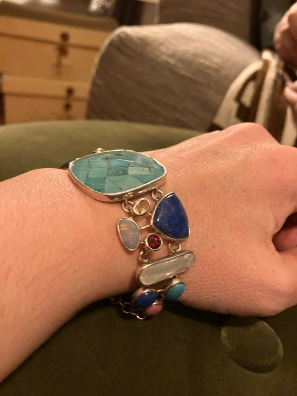 Whitney Kelly -Sterling Silver Multi-Stone Bracelet - gorgeous!